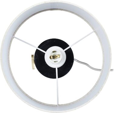 Relaxdays Tischlampe, Marmorfuß & Stoffschirm, E14-Fassung, dimmbare Nachttischlampe, H x D: 34,5 x 21 cm, schwarz/beige