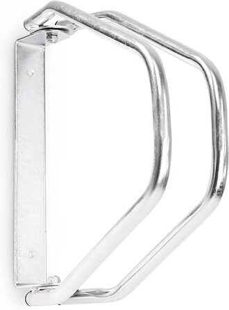Relaxdays 4x Fahrradständer Set, Wandparker, verstellbar, HBT 32,5x9x28,5cm, Silber