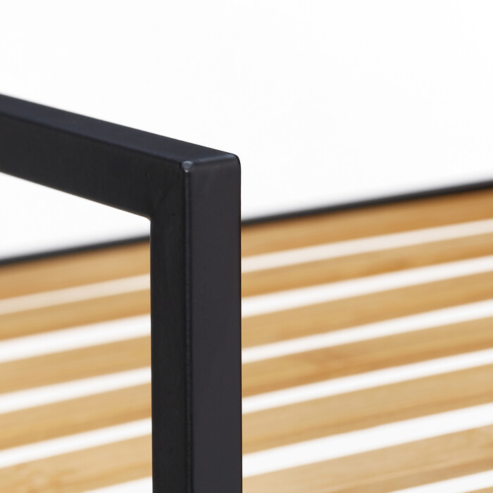 Relaxdays Standregal aus Bambus & Metall