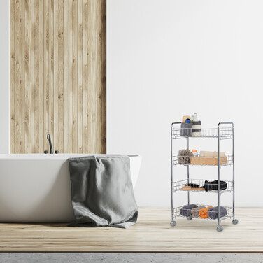 Relaxdays Rollregal aus Metall