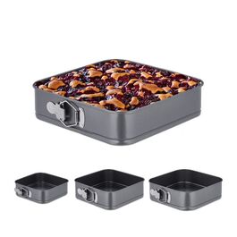 Relaxdays Springform 4er Set quadratisch