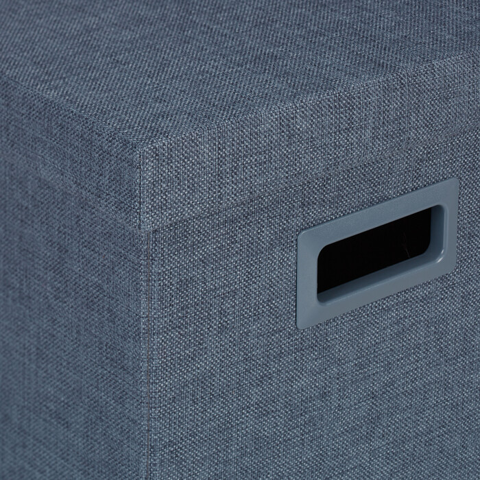Relaxdays Sitzhocker mit Stauraum & Griffen