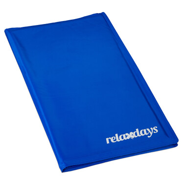 Relaxdays Kühlmatte Hund blau