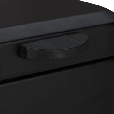 Relaxdays Wand-Kosmetikeimer, 6L, Absenkautomatik, Metall, schwarz