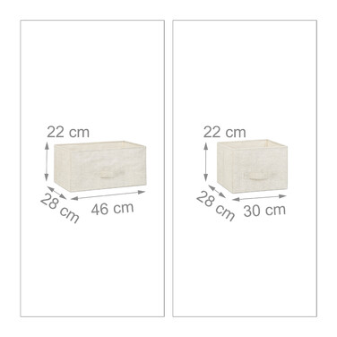 Relaxdays Regalsystem verschiedene Varianten beige