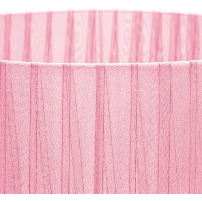 Relaxdays Tischlampe, Nachttischlampe im Kristalldesign, HxD: 54 x 29,5 cm, E27 Fassung, Tischleuchte mit Schirm, rosa