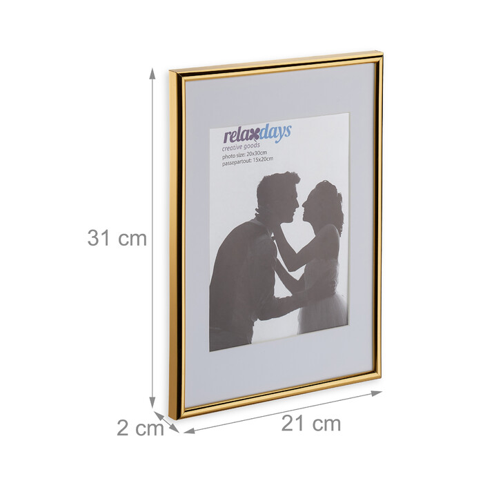 Relaxdays Bilderrahmen 2er Set 20x30 cm