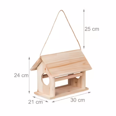 Relaxdays Vogelfutterhaus aus Holz