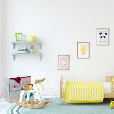 Relaxdays Kinderregal mit Boxen