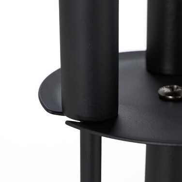 Relaxdays Kaminbesteck 4-teilig schwarz