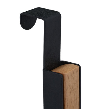 Relaxdays Klappbare Türgarderobe schwarz