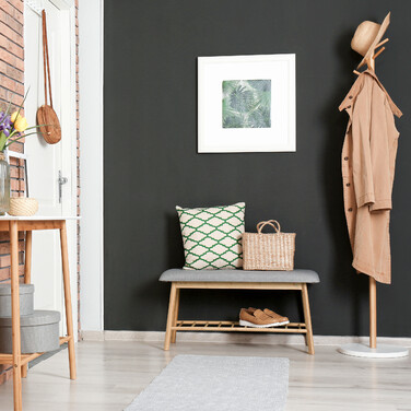Relaxdays Schuhbank aus Bambus mit Polster