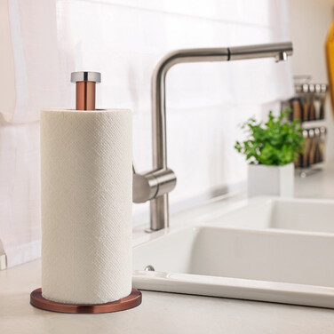 Relaxdays Küchenrollenhalter aus Edelstahl