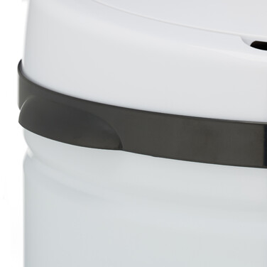 Relaxdays Sensor Mülleimer 50l weiß