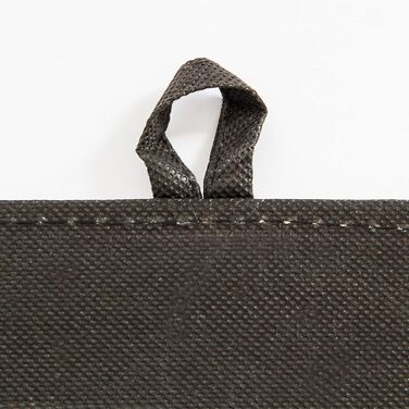 Relaxdays Sitzhocker, Leder, Schwarz, 38x38x38 cm