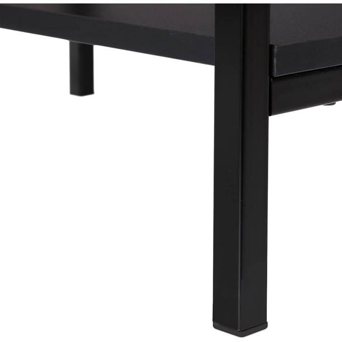 Relaxdays Schreibtisch neigbar, 3 Ablagen, mehrere Winkel, Computer- & Arbeitstisch, HxBxT: 75 x 110 x 55 cm, (Schwarz)