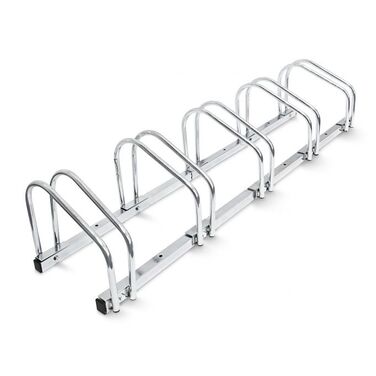 Relaxdays Fahrradständer 5 Fahrräder Stahl 130cm