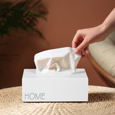 Relaxdays Taschentuchbox 'Home'