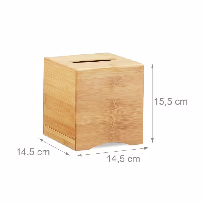 Relaxdays Kosmetiktücherbox quadratisch