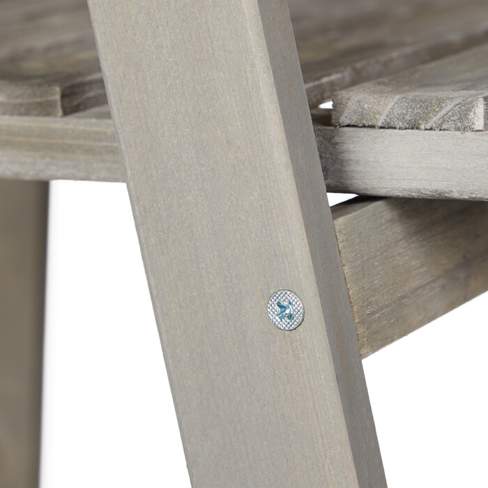 Relaxdays Blumentreppe Holz grau