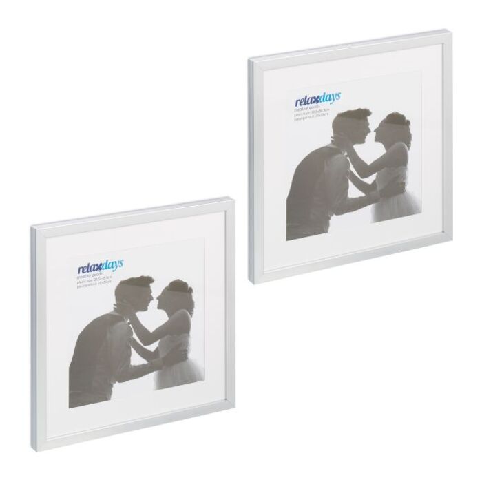 Relaxdays Bilderrahmen 38,5 x 38,5 cm 2er Set