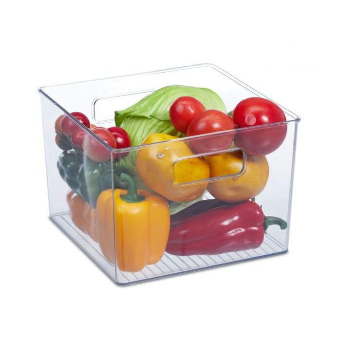 Relaxdays Kühlschrank Organizer mit Griffen