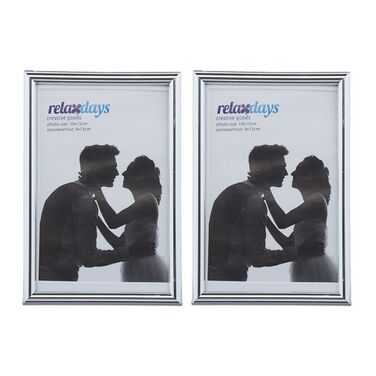 Relaxdays Bilderrahmen 2er Set 10 x 15 cm