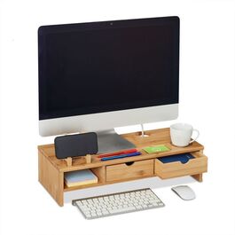 Relaxdays Monitorständer aus Bambus