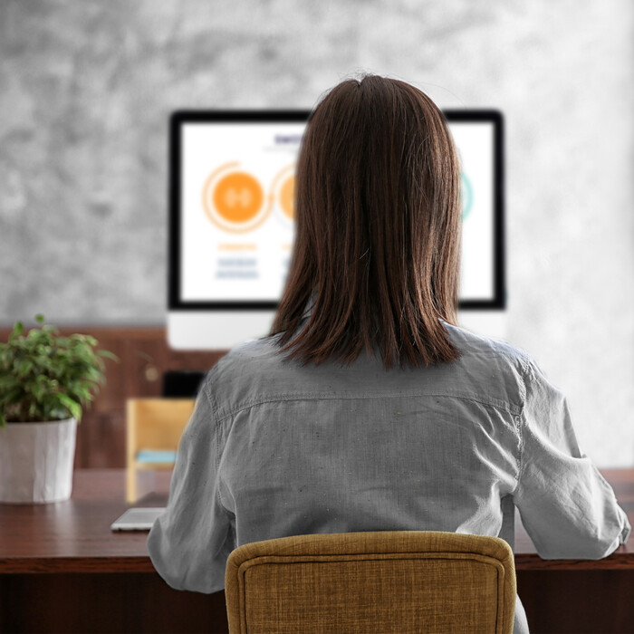 Relaxdays Bambus Monitorständer mit Fächern