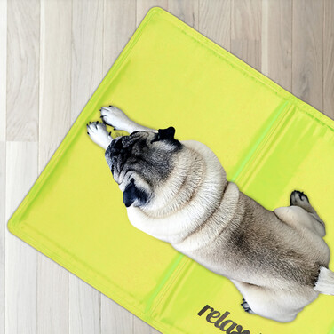 Relaxdays Grüne Kühlmatte für Hunde