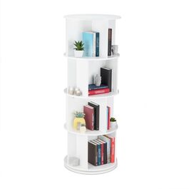 Relaxdays Drehbares Bücherregal mit 12 Fächern