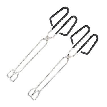 Relaxdays Edelstahl Grillzange im 2er Set