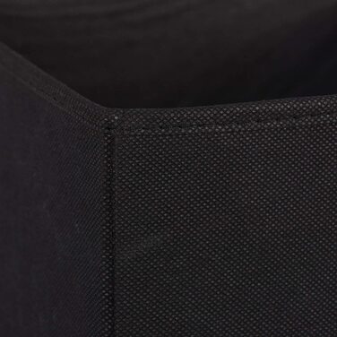 Relaxdays Stoffbox 2er Set, quadratisch, 30x30x30 cm, schwarz