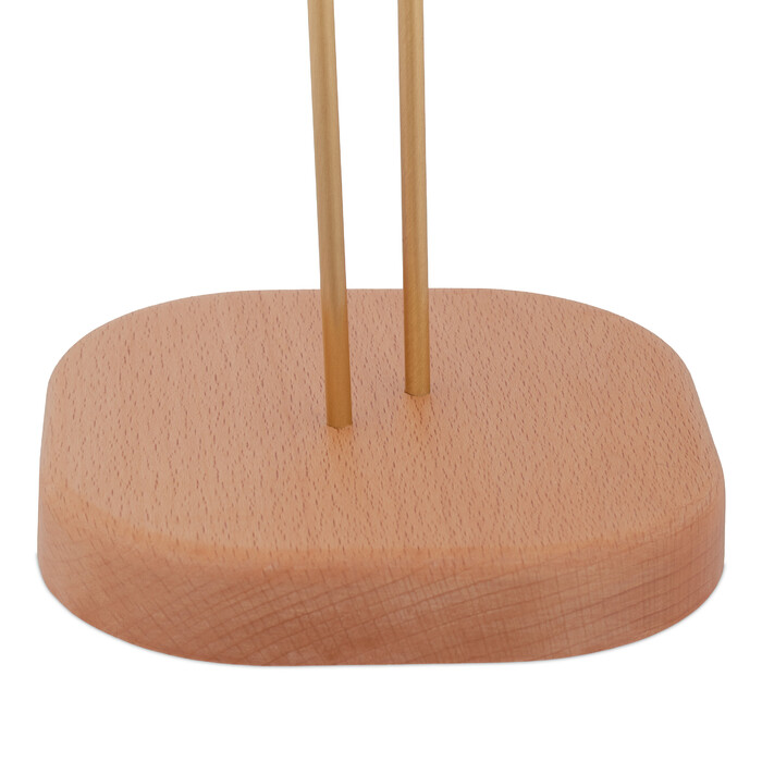 Relaxdays Küchenrollenhalter aus Holz & Messing