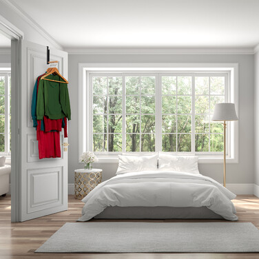 Relaxdays Klappbare Türgarderobe schwarz