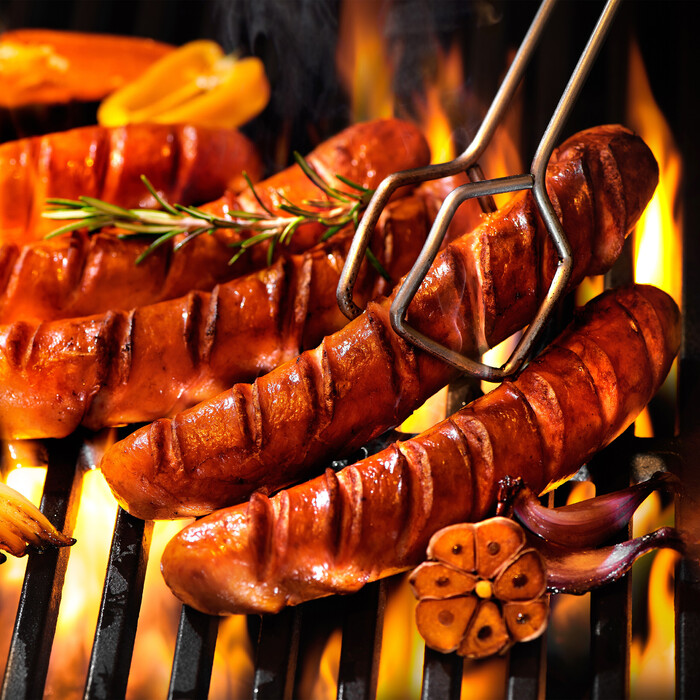 Relaxdays Edelstahl Grillzange im 2er Set