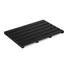 Relaxdays Bambus Badematte schwarz
