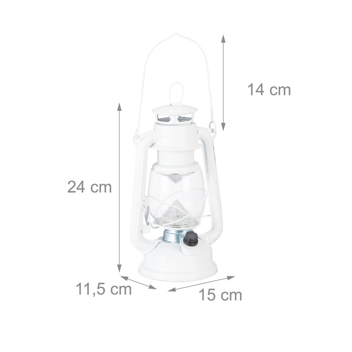 Relaxdays Sturmlaterne LED