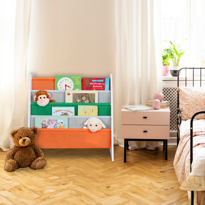 Relaxdays Bücherregal Kinder Waldtiere