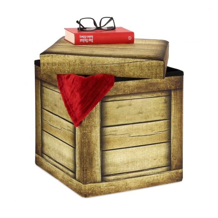 Relaxdays Sitzhocker mit Stauraum