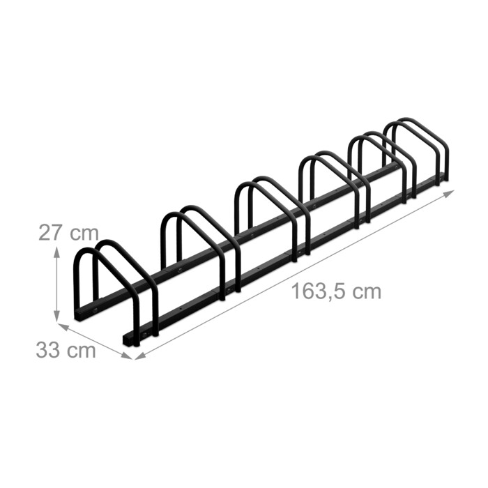 Relaxdays Fahrradständer für 6 Fahrräder