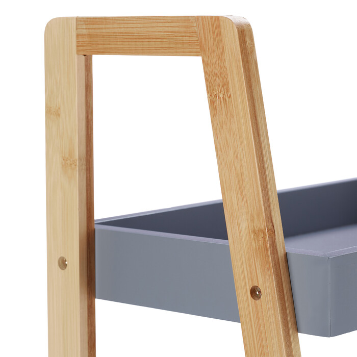 Relaxdays Bambus Badregal mit 4 Ablageflächen