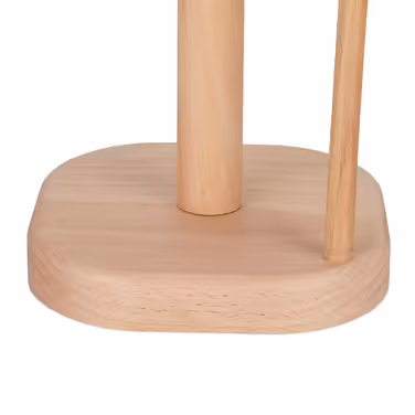 Relaxdays Eckiger Küchenrollenhalter aus Holz