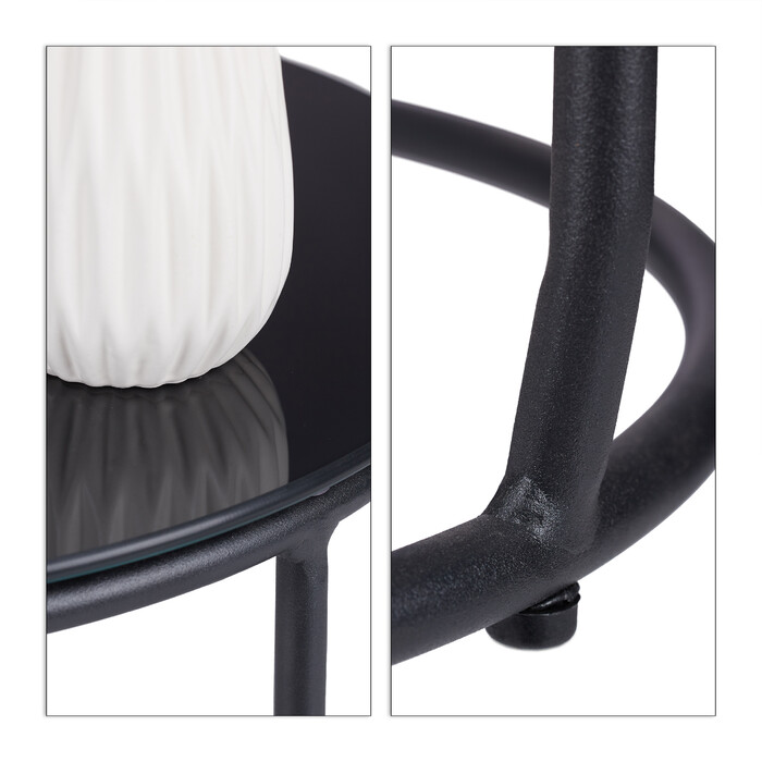 Relaxdays Beistelltisch mit integriertem Hocker