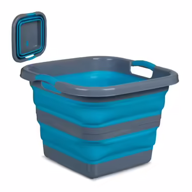 Relaxdays Faltbarer Wäschekorb 40 Liter