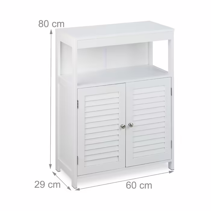 Relaxdays Weißer Badschrank