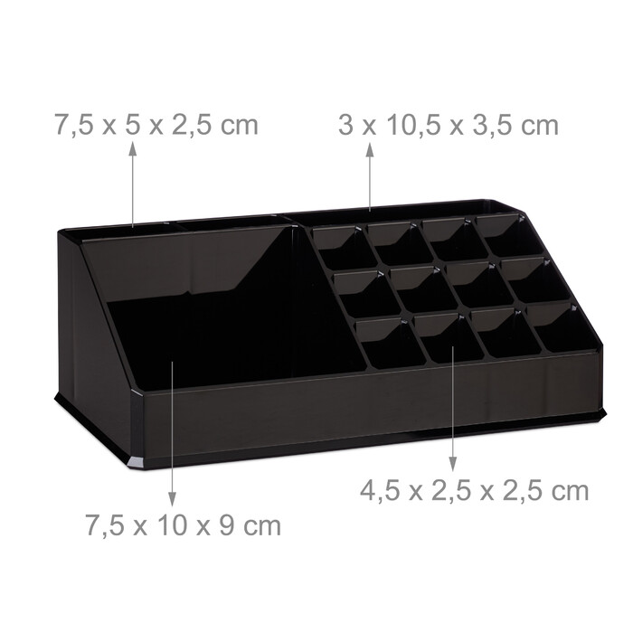Relaxdays Acryl Make Up Organizer mit 21 Fächern