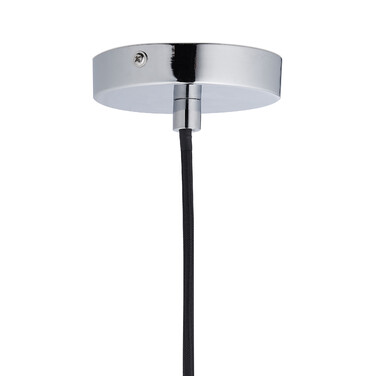 Relaxdays Hängelampe Metall silber