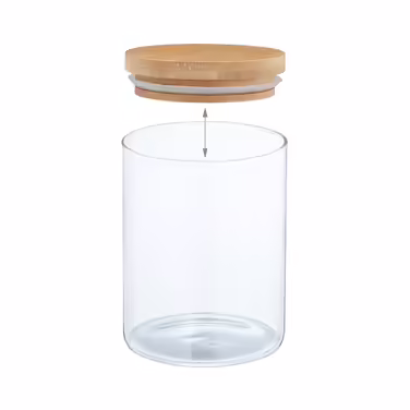 Relaxdays 4er Set Vorratsgläser mit Deckel 750 ml