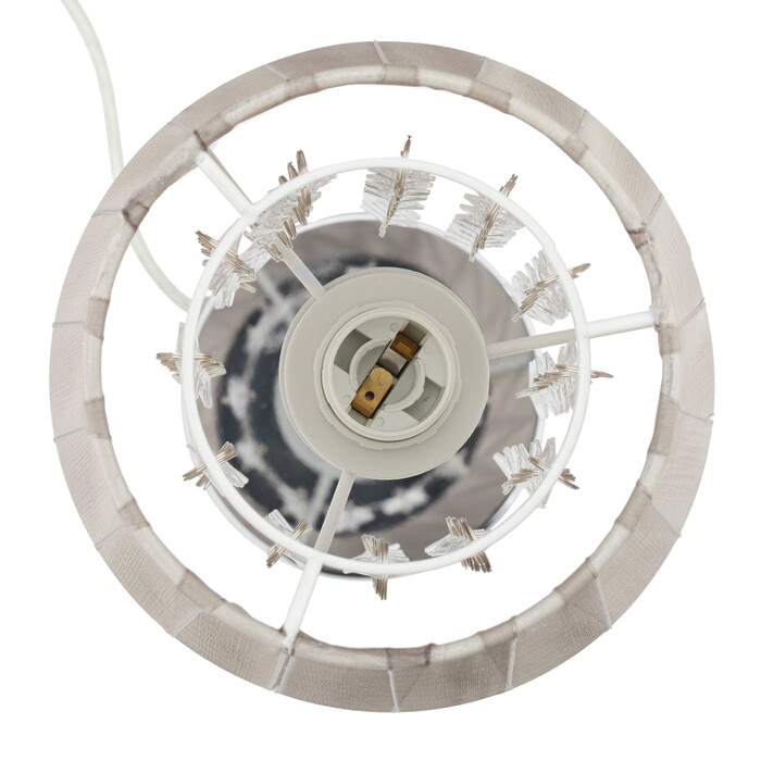 Relaxdays Tischlampe Organza Kristall